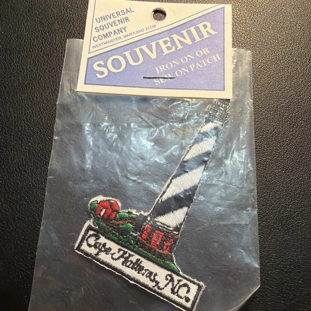 NIP Cape Halleras, NC Lighthouse Souvenir Embroidered Patch Badge